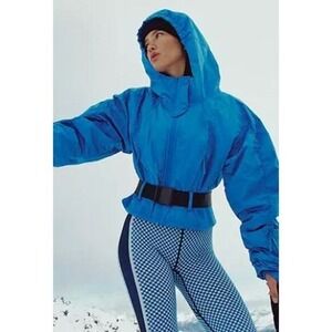 Free People Movement Powder Vixen Jacket Blue Size Med NWT